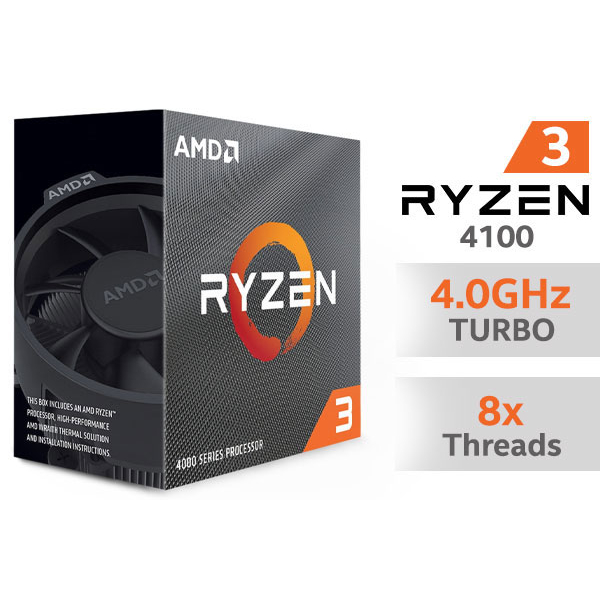 AMD Ryzen 3 4100 3.8Ghz Up To 4.0Ghz Cache 4MB 65W AM4 [BOX] - 4 Core