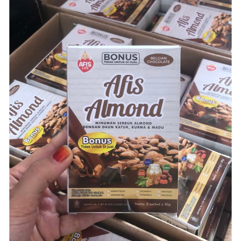 Best seller susu afis almond pelancar asi terbaik - susu almond busui