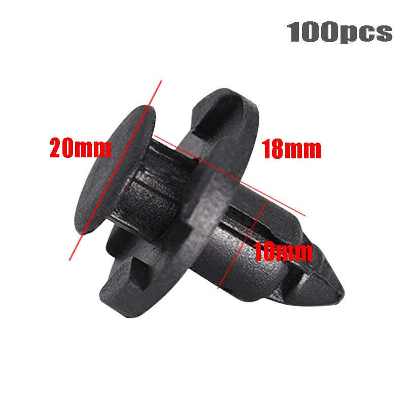 100pcs/Set Klip Kancing Kliprivet Tekan B01 10mm Plastik Body Nmax / Rivet Body