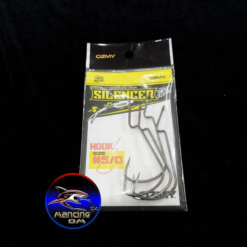 Worm HOOK ozmy 5/0 2/0 ORIGINAL /Worm hook ozmy silencer padle pop