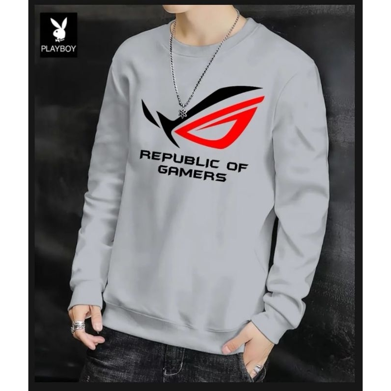 KAOS PRIA ( ROG ) BAJU DISTRO PRIA LENGAN PANJANG MODEL TERBARU