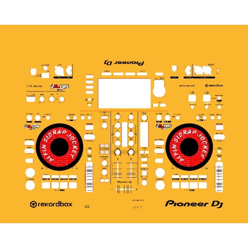 sticker pelindung alat dj musik xdj-rr pioneer