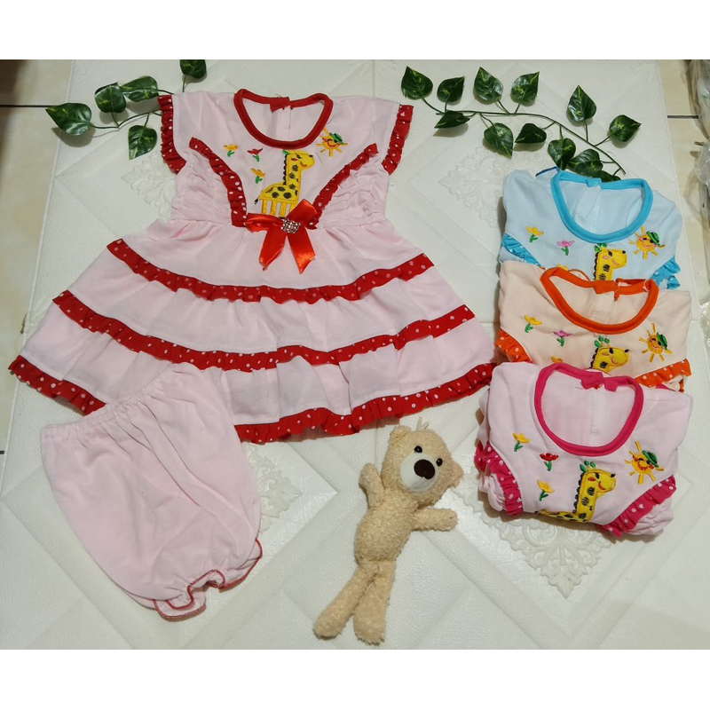 Dres Bayi Perempuan Dress Anak-Anak Kecil usia 0-3 Bulan