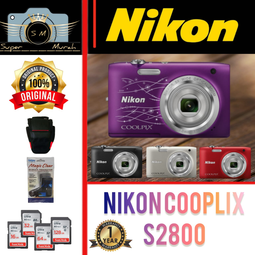 Camera Nikon Coolpix S2800 / Kamera Nikon Coolpix Digital S2800