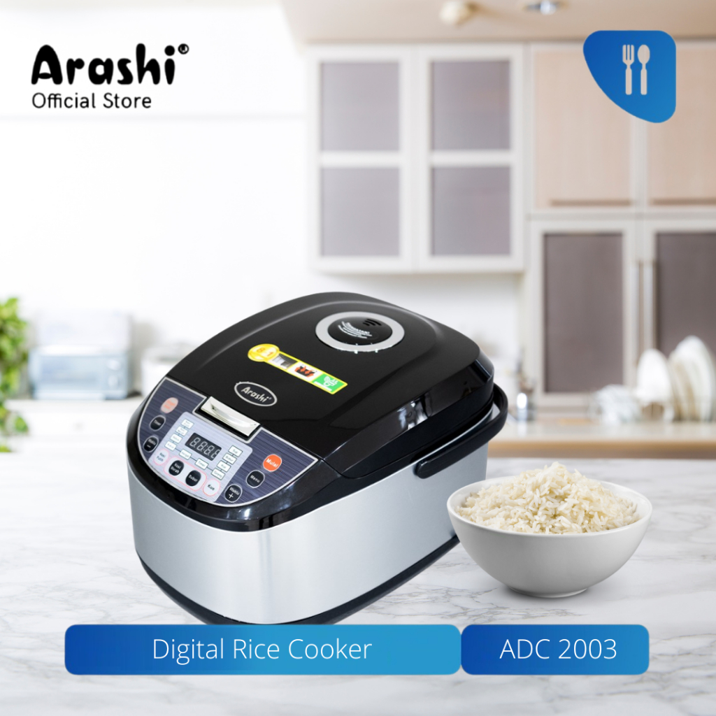 Arashi Digital Rice Cooker ADC 2003 / Penanak Nasi (2 Liter)