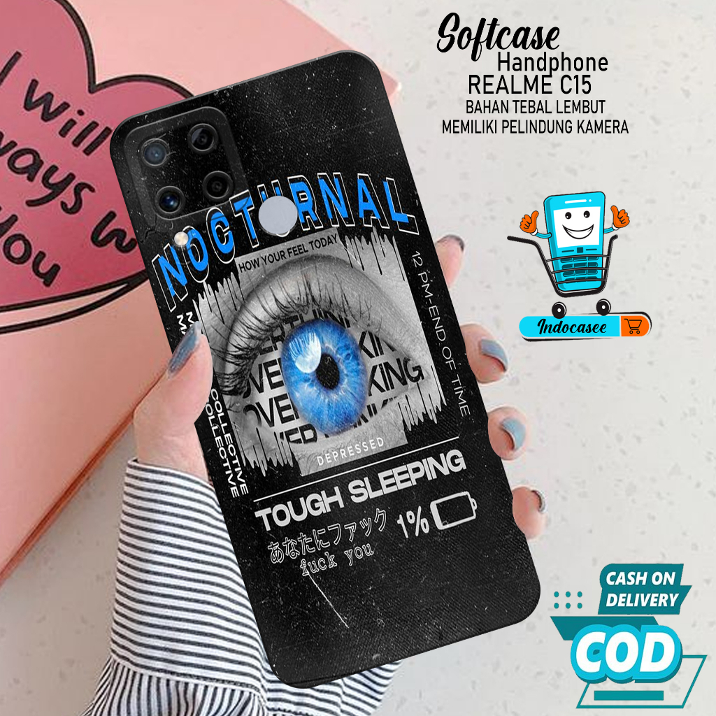 Case Hp Softcase Realme C15 Case Hp Realme C15 Silikon Hp Realme C15 Casing Realme C15 Motif Cartoon