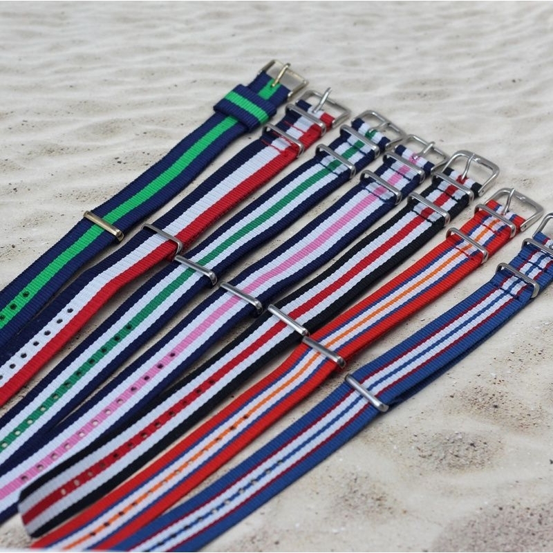 strap tali jam tangan parasut 18mm tali jam tangan kanvas tali jam tangan kain kanvas