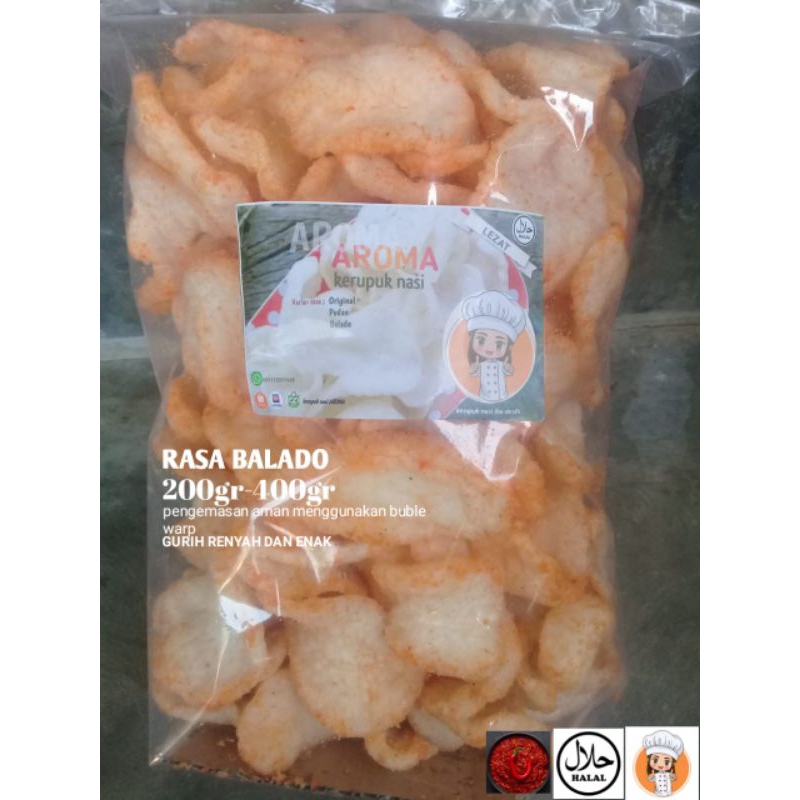 

Kerupuk nasi 400gr balado