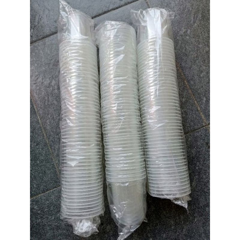 Cup plastik oval 12 oz