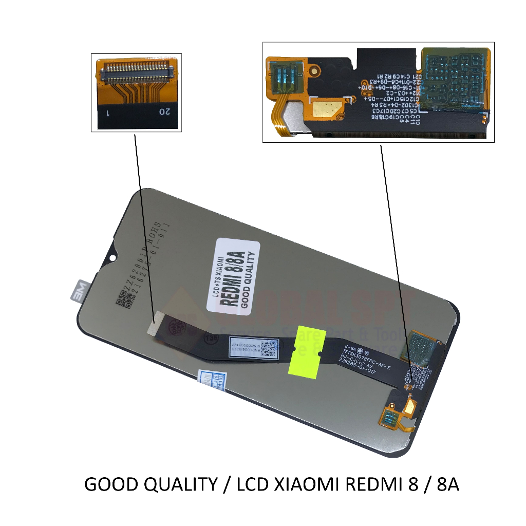 LCD TOUCHSCREEN XIAOMI REDMI 8 / REDMI 8A / REDMI 8A PRO