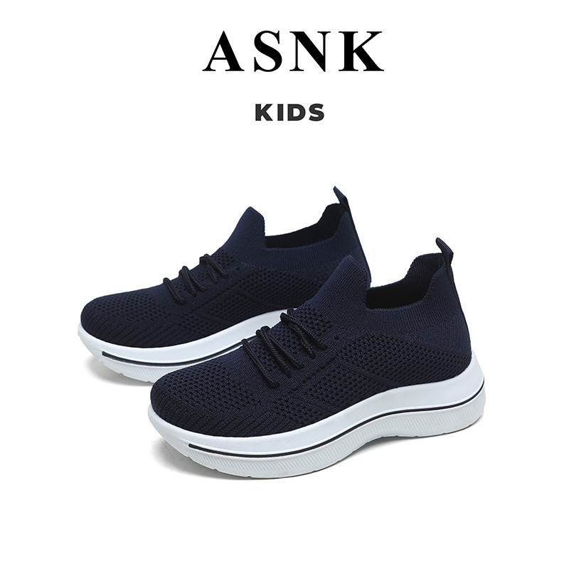 [GROSIR][COD] SEVEN_DAY SEPATU SLIP ON RAJUT SNEAKERS ANAK CEWEK COWOK USIA 7-9 THN WM2330 HITAM