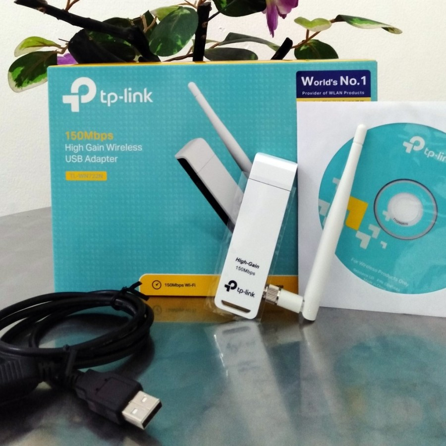 TP Link WN722N 150Mb Wireless WPS USB Wifi Adapter Antena Support Mac