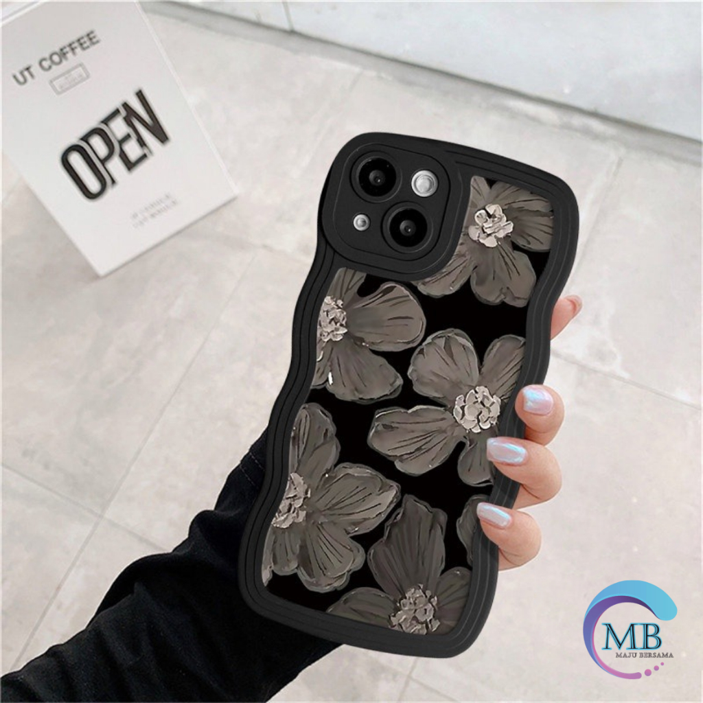 SS833 SOFTCASE SILIKON CASE CASING PURPLE FLOWER OIL PAINTING FOR OPPO A58 A78 A71 A74 A95 A83 F1S A59 F5 F7 RENO 4 4F F17 PRO 5 5F F19 PRO 6 7 8 7Z A96 7 8 8T F11 F11 PRO MB8159