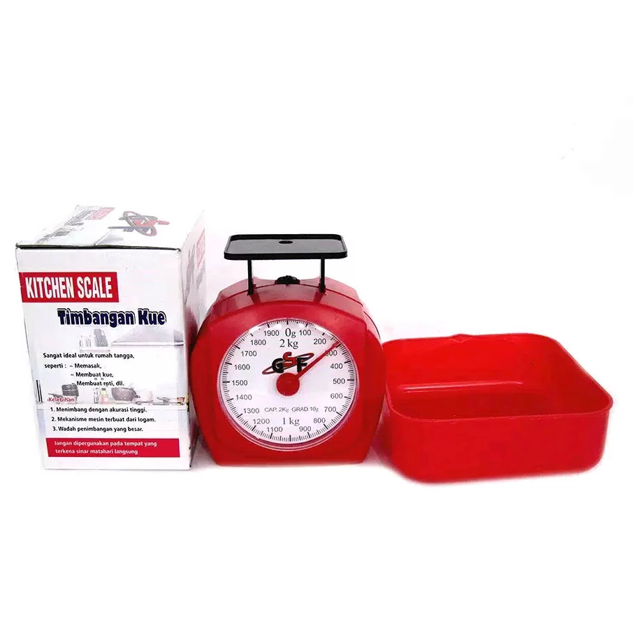Timbangan Kue Serbaguna Kitchen Scale Analog / Manual GSF kapasitas 2 KG GSF