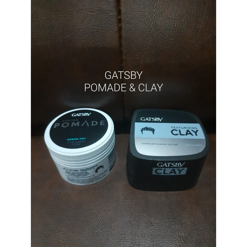 GATSBY Styling POMADE URBAN DRY 75gr texturizing CLAY MAT LIFT 75gr