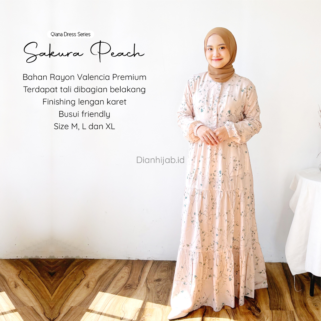 [PART2] Gamis Dewasa Homey Dress Qiana Series By Dianhijab.id - Bahan Rayon Viscose Premium Gamis Dewasa Luxury Gamis Pengajian Adem Nyaman Dipakai - Bisa COD