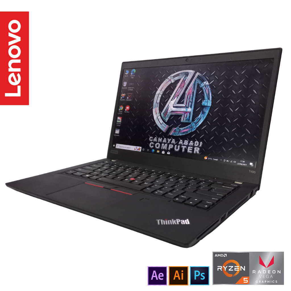 Laptop Gaming Lenovo Thinkpad T495 Ryzen 5 PRO AMD Radeon Vega RAM 24GB Full HD