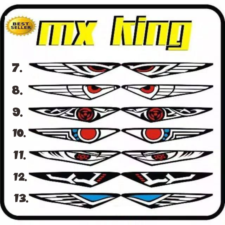 Stiker lampu senja jupiter mx king