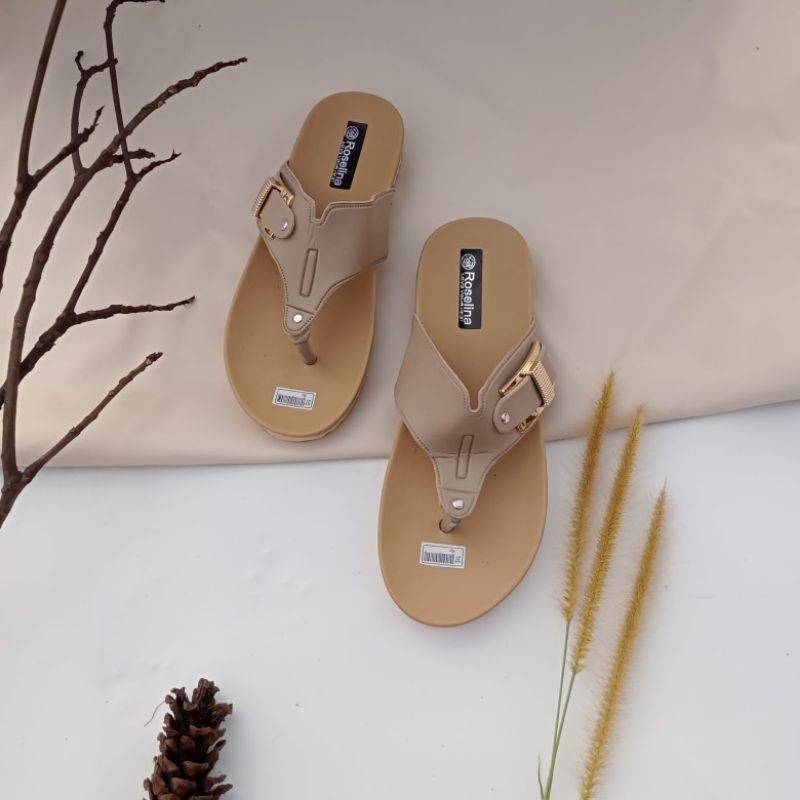 mqstars-Sandal Flat Wanita Jepit Terbaru |Sendal Puyuh Flip Flop Jepit Gesper Kekinian