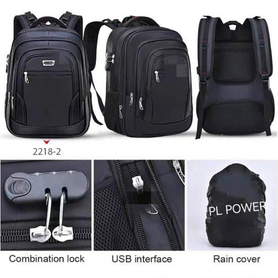 Tas Punggung Pria Ransel Laptop PL Power Expanding Tas Polo Original Import Tas Casual Pria Import