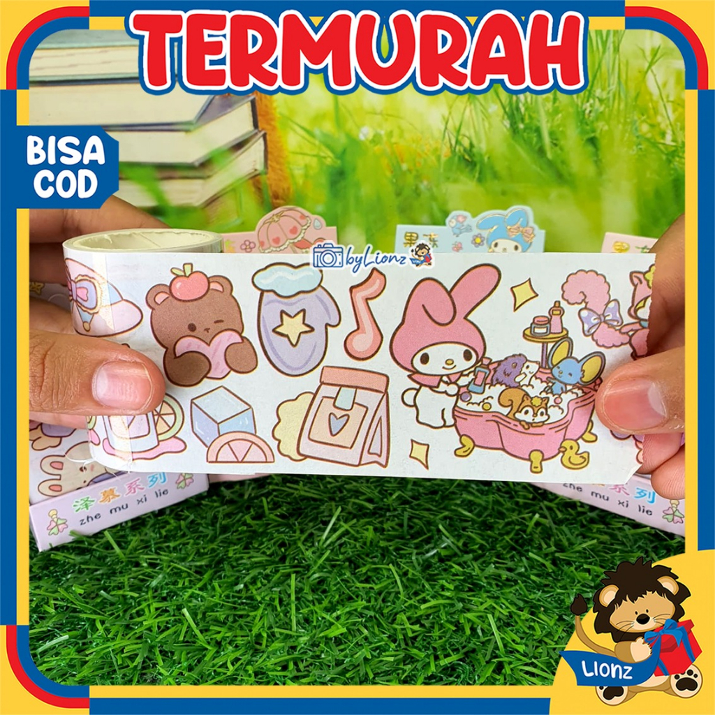 Mainan Stiker Roll Karakter Lucu