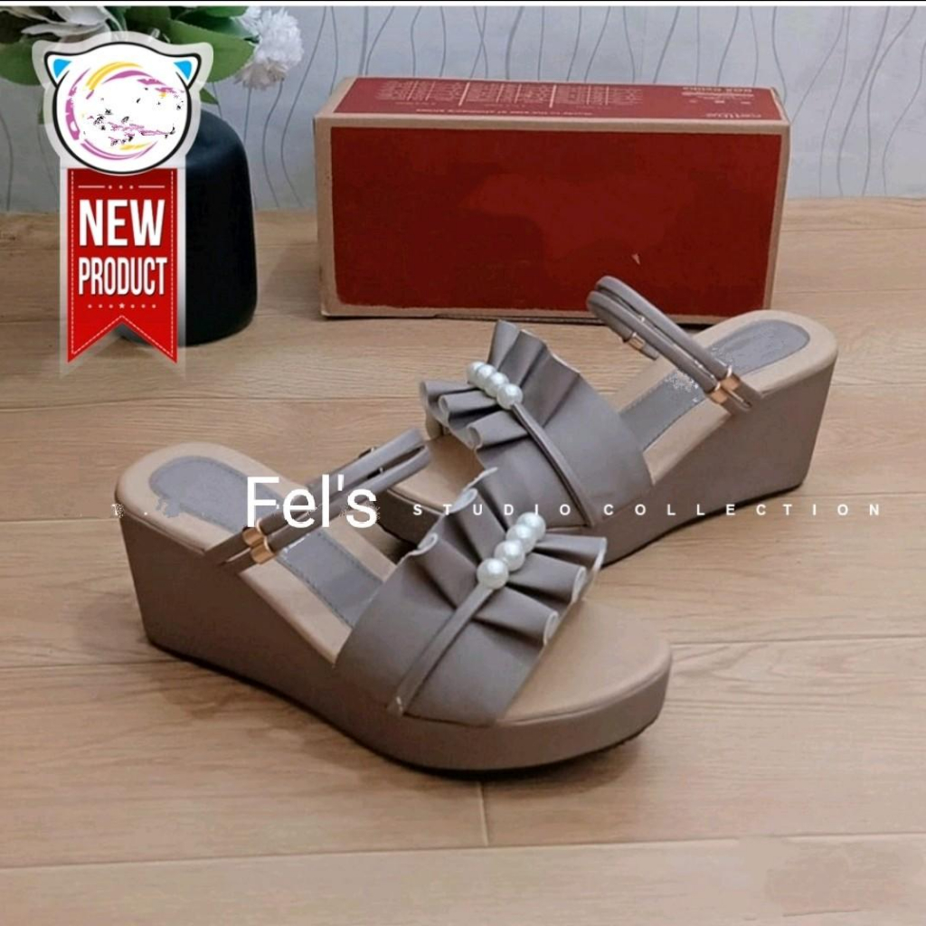 Fel's sandal wedges wanita MIYUKI