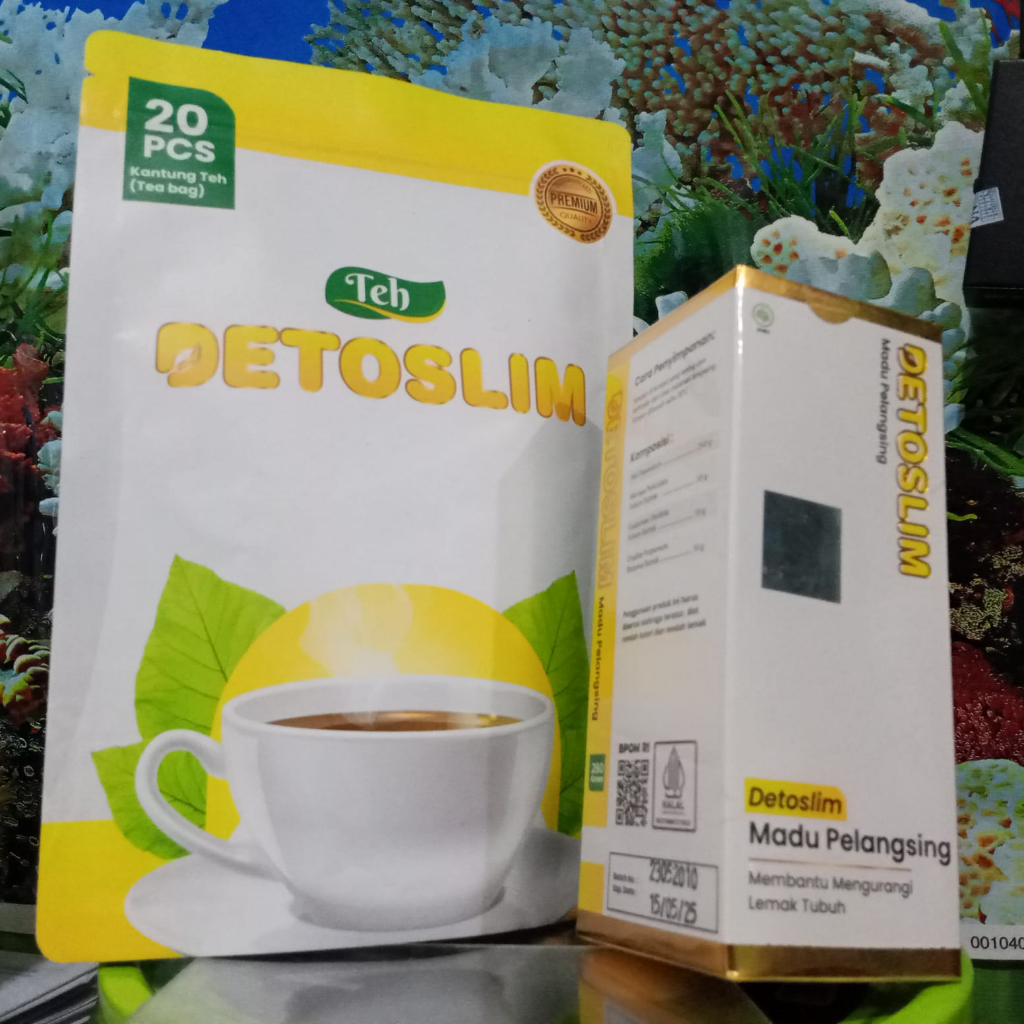 Teh Detoslim 1 Bungkus Teh Diet Penurun Berat Badan Teh Kurus Alami