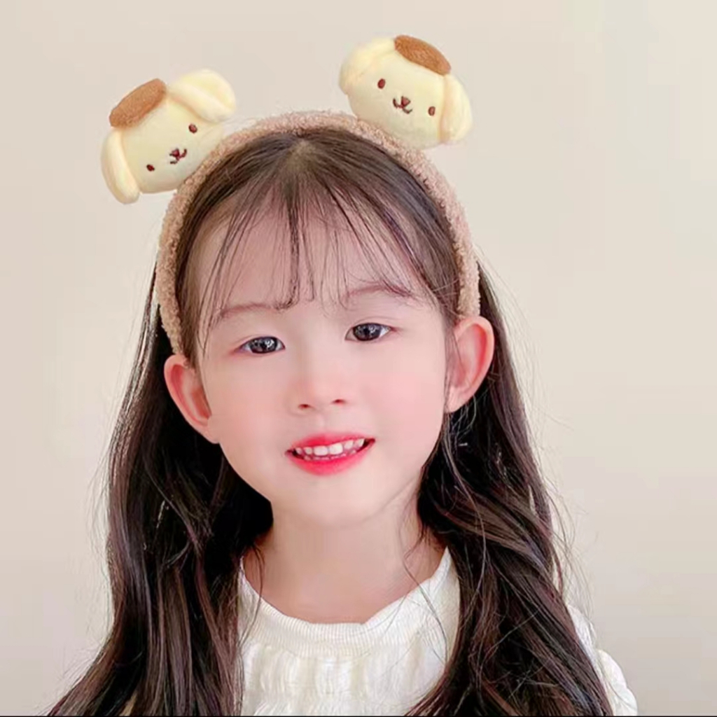 (Hello Girl)B21 Bando Anak Karakter telinga  Bulu imut Lucu Gaya Korea Import