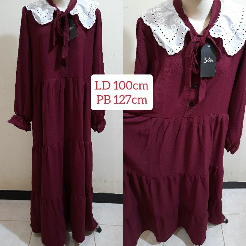 Gamis 3 point fashion boutiq crinkle premium