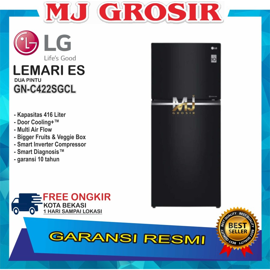 KULKAS LG GN-B 422 SQCB LEMARI ES 2 PINTU GNB 422SQCB INVERTER