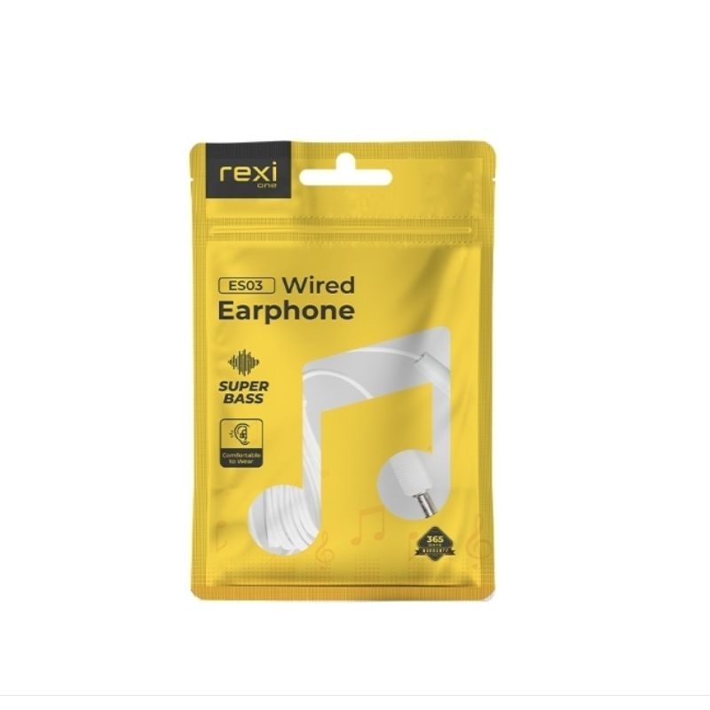 Rexi ES03 Extra Bass Wired Earphone