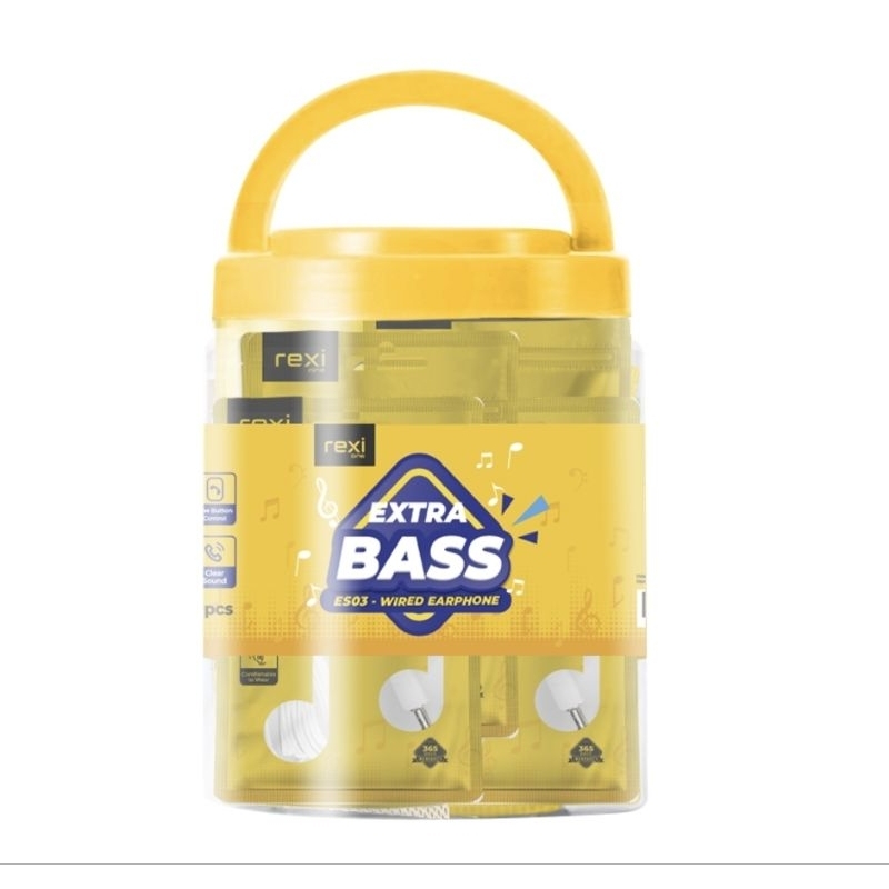 Rexi ES03 Extra Bass Wired Earphone