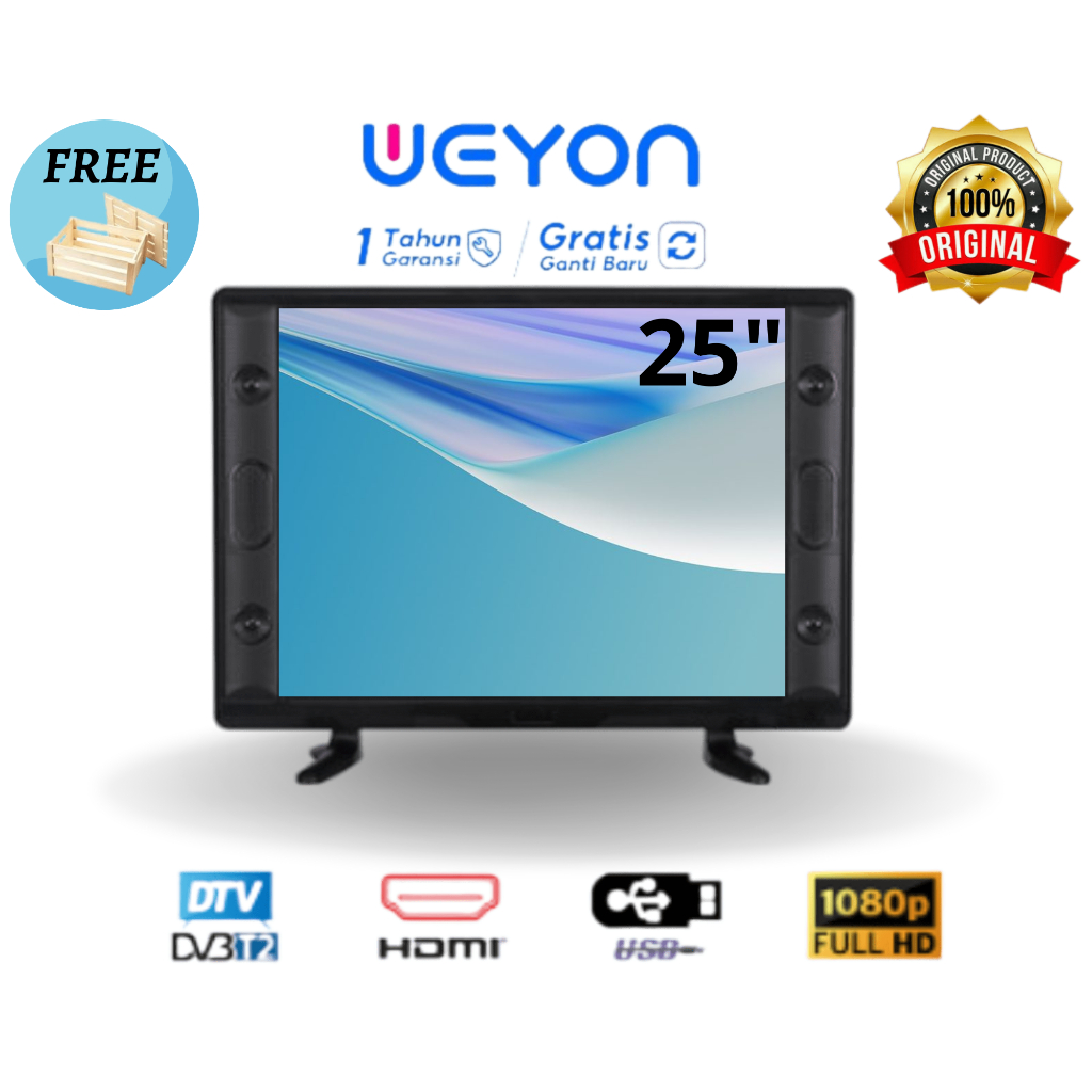 WEYON 25 INCH DIGITAL TV LED FHD TV MURAH GARANSI 1 TAHUN