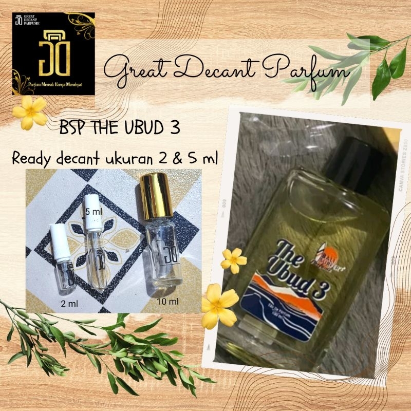 The Ubud 3 Bali Surfer Perfume Parfum Decant