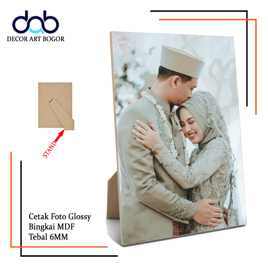 Cetak Foto Plus Stand Bingkai