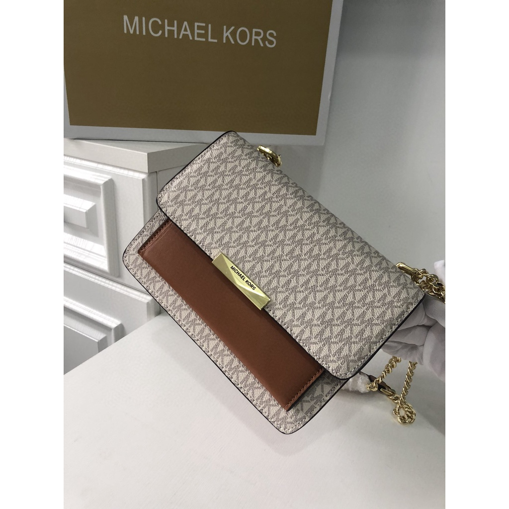 [Instant/Same Day]013   Michael Kors   M-K new female bag, shoulder bag, messenger bag, flip bag, chain female bag, old flower organ messenger bag  djb