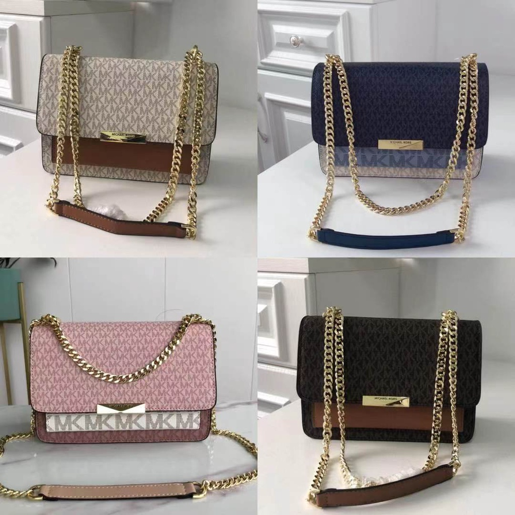 [Instant/Same Day]013   Michael Kors   M-K new female bag, shoulder bag, messenger bag, flip bag, chain female bag, old flower organ messenger bag  djb