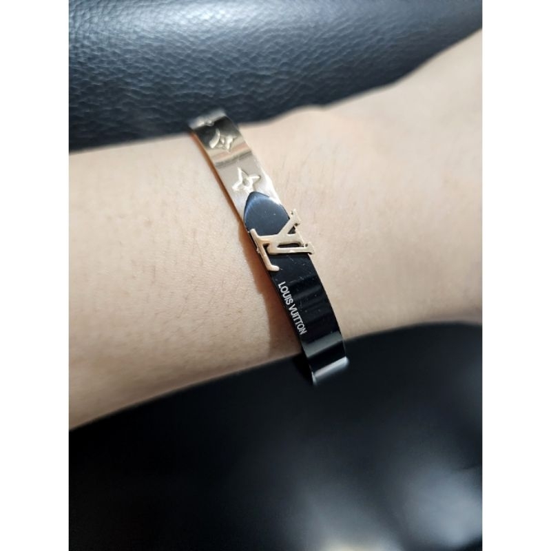 Gelang Titanium Asli Motif eLv Premium Quality Brandad Band Stainless steel Anti karat anti alergi 03