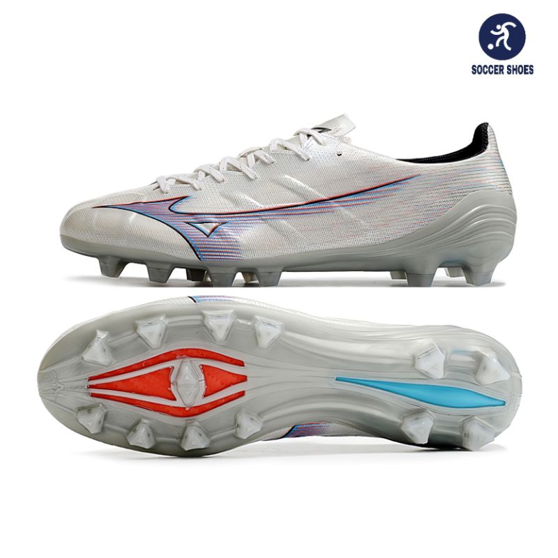 SEPATU BOLA MIZUNO ALPHA ELITE JAPAN WHITE IGNITION RED FG