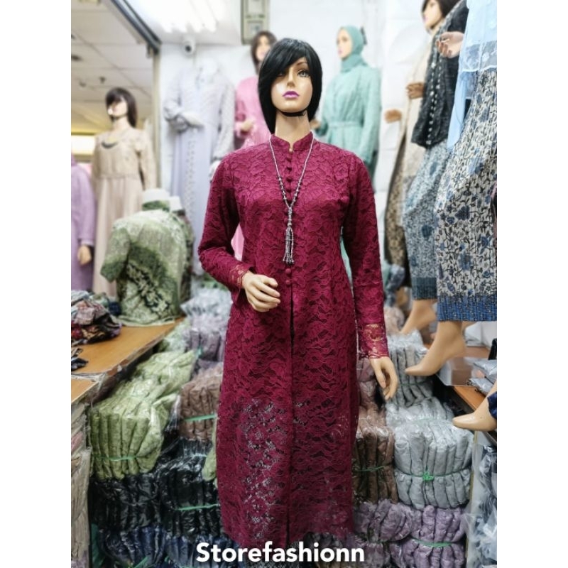 Kebaya brokat Kancing Seribu / Kebaya Tunik / Tunik Brokat / Kebaya / Kebaya Kondangan / Tunik Busui / Kebaya Modern / Tunik / Kebaya Pesta / Kebaya wisuda / Atasan Wanita / Tunik Murah / Kebaya Busui