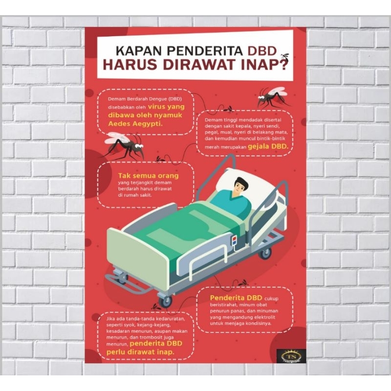 

Poster Kesehatan Kapan Penderita DBD Harus Dirawat Inap