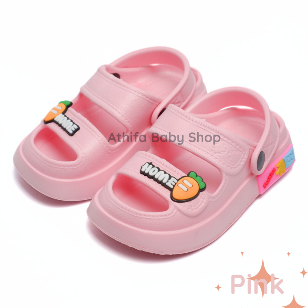 Sandal Slop Anak Perempuan Balita Tali Belakang Usia 3 4 5 6 7 Tahun Tanggung Sendal Baim Spon Gunung Balita Cewek 077