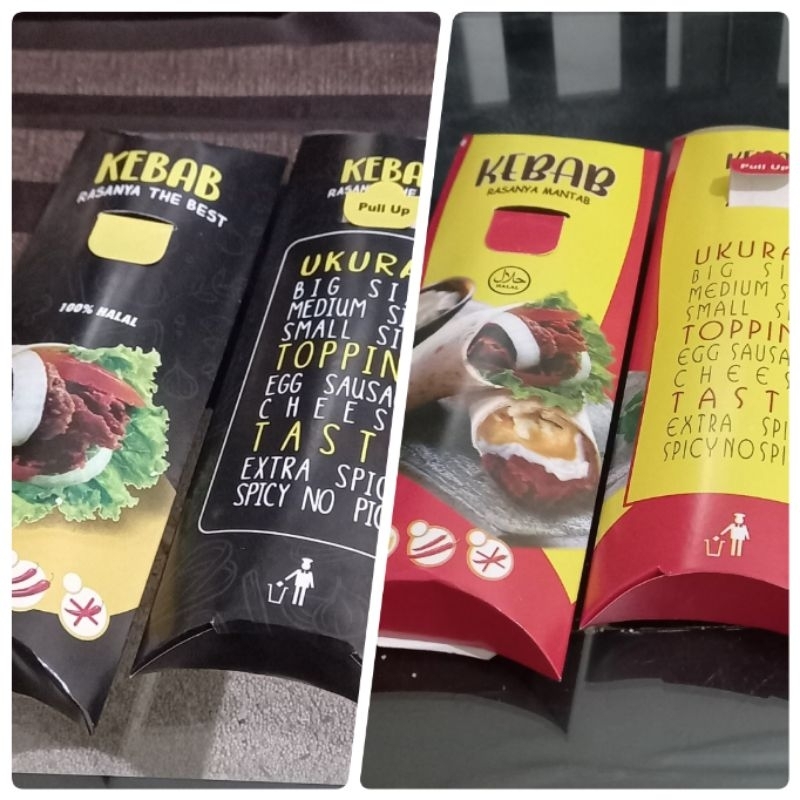 

Kemasan Bungkus Kebab bahan Ivory Murah Dengan Tarikan 50 Pcs