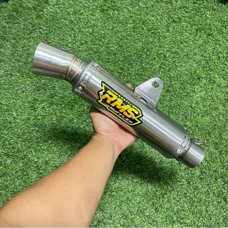 SLINCER RMS MUFFLER BULAT DRAG SARINGAN FULL SETENGAH BOR INLET 38 & 50