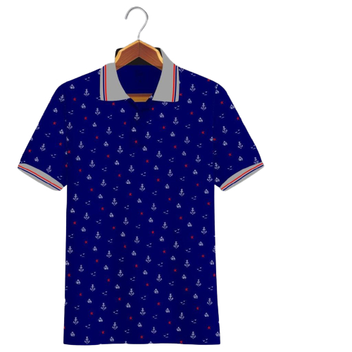 Noveli wear - T shirt Kaos kerah pria motif full print lengan pendek | Poloshirt distro 04