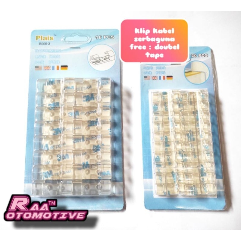 Klip Klem Kabel Tempel Universal
