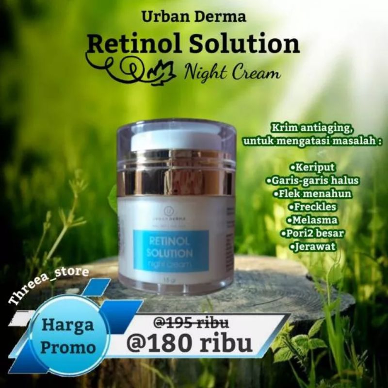 Retinol Solution Night Cream Urban Derma