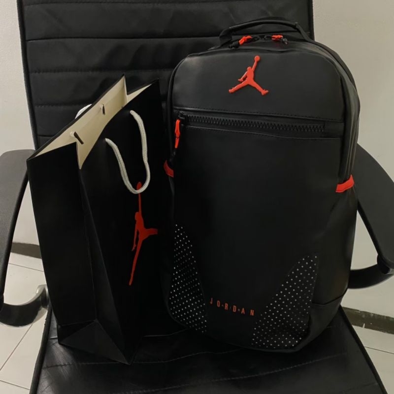 BAGAPCK AIR JORDAN RETRO 6 / TAS RANSEL AIR JORDAN LEATHER