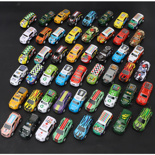 50 PCS Mobil Mobilan Box Container Die Cast Besi  Mainan Anak Kado Mobil Sport