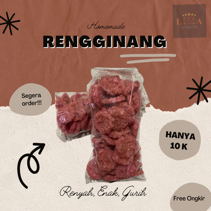 

Rengginang Merah/Rengginang Terasi/Rengginang Merah Kecil